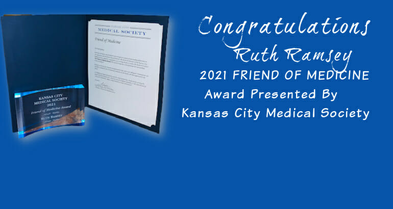 Ruth Ramsey Honored by Kansas City Medical Society